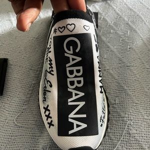 Dolce & Gabbana Sorrento Graffiti Knit Trainers